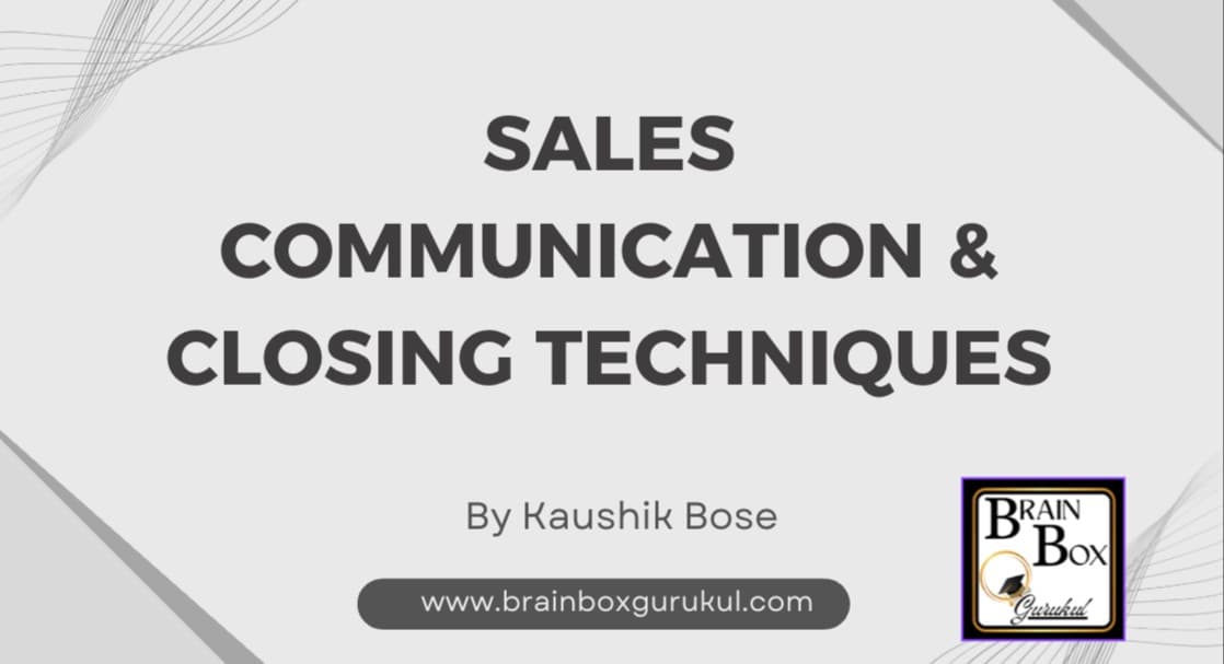 WEBNARS Sales Communication & Closing Techniques